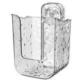 濕紙巾/洗臉巾收納盒-水波紋透明 × 1個