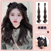 精靈耳-蝴蝶雙捲馬尾[棕黑色] × 1個