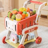標準版 草莓紅 三層購物車  裸車 × 1個