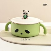 綠色熊貓碗300ml × 1個