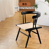 黑色實木座板繩編:79*49*48cm × 1件