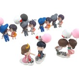 뽀뽀피규어세트 02(풍선0) 나란히 파란모자 × 1개