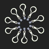 K06_8mm디폼블럭 투명블럭+흰색고리(10개) × 1개