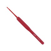 레드 실리콘 코바늘 4/0호(2.5mm) × 1개