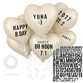 크림 6p + 레터링 스티커 (3P) × 1세트