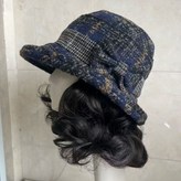 深棕色-送發網-藍色漁夫帽 × 1個