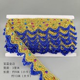 寶藍金邊,1小卡約8.5米 × 1個