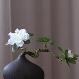 不含粗陶拉死藝術花瓶杜鵑花1支 × 1個