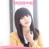 斜瀏海(深棕色) × 1個