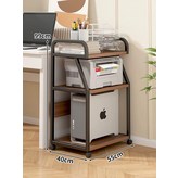 3단 블랙 프레임 - 월넛 × 1개