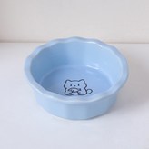 貓抱魚碗(藍色):1個 × 1個