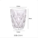 透明菱形漱口杯 × 1套