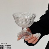 透明甜品碗 寶石紋 × 1個