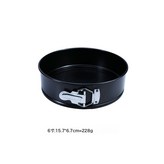 帶鎖釦蛋糕盤6寸(袋子簡裝):黑色 × 1個