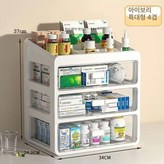 아이보리화이트 파손 보상 + 특대형 4층 34x24x3 × 1개