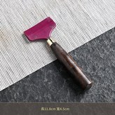 黑檀短柄 紅 - 小 刮 × 1個