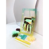綠黃系 漸層壓克力梭織板組  附整套工具 × 1套