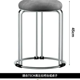 加粗雙實心鋼材 - 電鍍銀框架 灰色 - 親膚絨布 承重800斤 × 1個