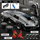 紅色布加迪遙控車-軍軍款一個超強鋰電-  遙控電池x1個+ 螺絲刀 × 1個