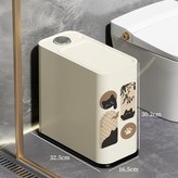 美拉德貓貓按鍵開關垃圾桶 × 1個