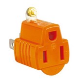 橘色-3P轉2P轉接插頭 × 1個