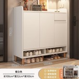 實木生態板100x32x100cm暖白色:上門安裝 × 1個