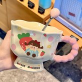 小女孩草莓, 高腳杯+專屬勺泡沫裝 × 1個