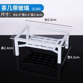 茶几 帶透明玻璃 × 1個