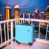 孔雀藍-時尚款18寸登機箱-加長拉桿十升級內襯 × 1個
