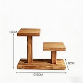 碳化色 二層 樓梯款 適合8CM內物品 × 1個