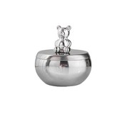 銀色中號-小熊帶蓋菸缸 × 1個