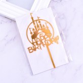 城堡HB插牌-金色(表層有膜可撕開) × 1個
