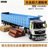 藍色合金超大號運輸車(聲光功能)彩盒包裝 800g:如圖 × 1個