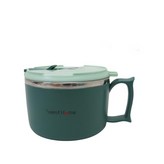 呷味XO#304密封湯碗1000ML＿綠 × 1個