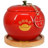 紅色蘋果+聚寶盆+內容物+底座-要硃砂開光 × 1套