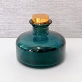 200ml 霧藍玻璃瓶+金色塞 × 1個