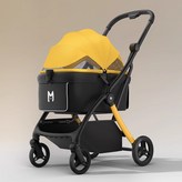 M7-黃色:貓狗寵物推車(承重30斤) × 1個
