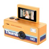 翻轉屏【橙色】迷你相機自帶閃光燈128G【可上傳安卓華為小米手機】 × 1個