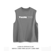 背心051THANKYOU深灰色L 建議95-115斤 × 1個