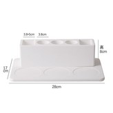 簡白色搭配杯位托盤 × 1個