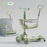 雲杉綠音樂燈光加寬悍馬輪座椅推把護欄萬向輪 × 1個