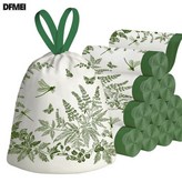 免撕印花艾草抽繩垃圾袋:10只1卷【加大加厚】 × 1個