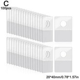 4. 100pcs 20x40mm × 1개