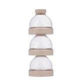Transparent container (lid color: Beige) × 1個