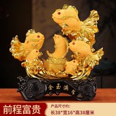 金玉滿堂沙金色鯉魚:如圖所示 × 1件
