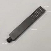 槍灰款 鋼製長方形手持花灑 × 1套