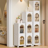 夾縫摺疊收納櫃一層透明,如圖 × 1個