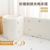 絎縫刺繡（灰色星月）28cm高,長度90釐米 × 1個