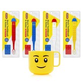 옥스포드 칫솔(걸이포함-색상랜덤)4개+한손컵 × 1개