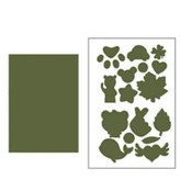 무지+디자인 카키색 × 1개